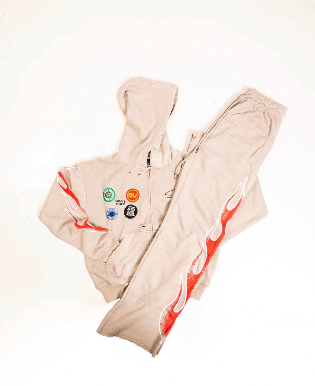 Grey “God’s Plan” Sweatsuit